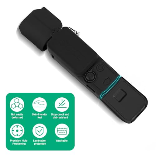 ZORBES® Silicone Protective Case for DJI OSMO Pocket 3, Protective Cover Handheld Gimbal Action Camera Accessories, Full Protection, Camera Lens Cover, Osmo Pocket 3 Accessories Protector ZORBES® Silicone Protective Case for DJI OSMO Pocket 3, Protective Cover Handheld Gimbal Action Camera Accessories, Full Protection, Camera Lens Cover, Osmo Pocket 3 Accessories Protector